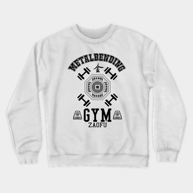 Metalbending Gym Crewneck Sweatshirt by Silentrebel